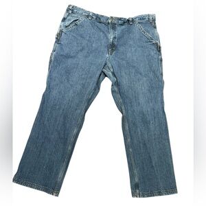 Duluth Trading Company Flex Ballroom Mens 46 x 32 Blue Denim Jeans